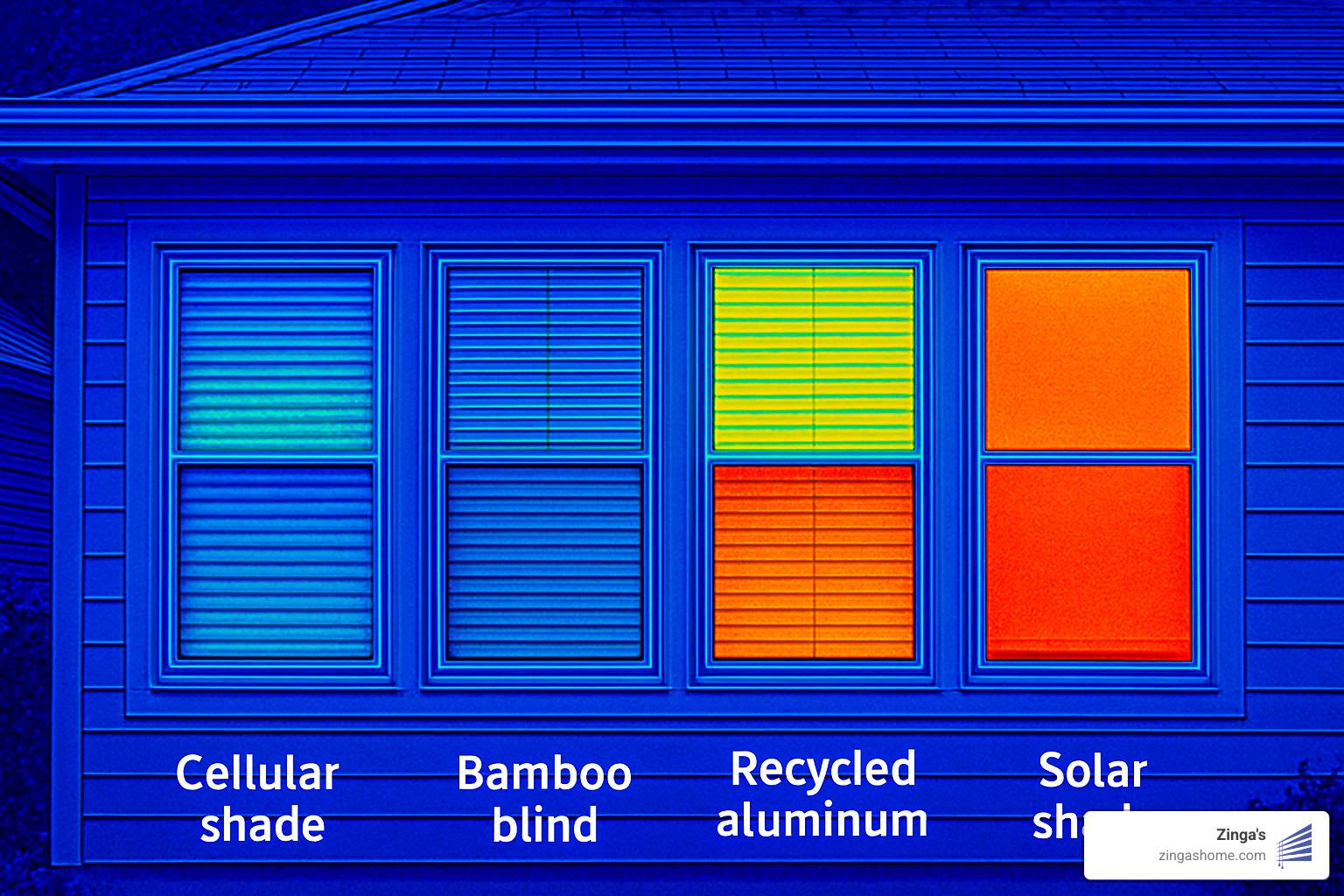 thermal imaging of windows with different window treatments - eco friendly window blinds thermal imaging of windows with different window treatments - eco friendly window blinds