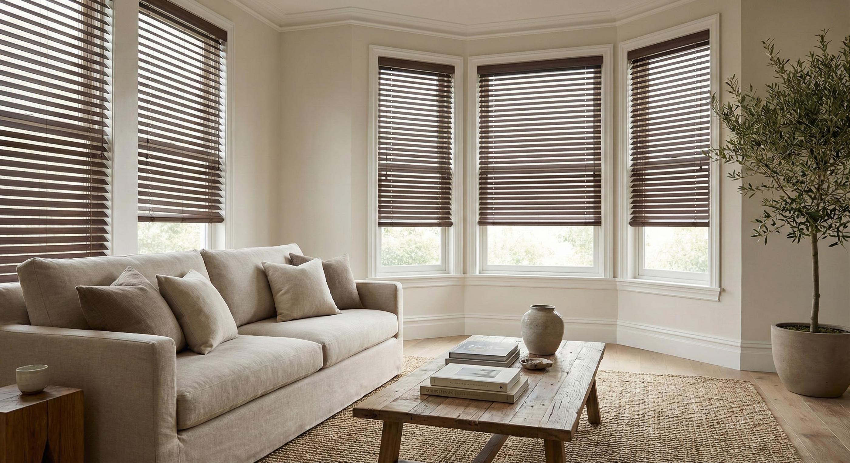 Z-Lift Faux Wood Blinds