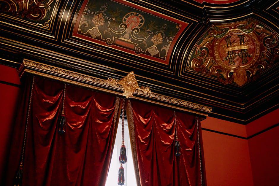Custom pinch pleat drapes in a formal living room setting - custom pinch pleat drapes